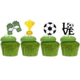 thumbnail image 5 of Toppers Decorativos de Papel para Cupcake y Pastel, Diseño Deportivo Balón Fútbol, Set 40 Unidades Adornos para Fiesta de Cumpleaños, 5 of 5