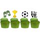 thumbnail image 5 of Toppers Decorativos de Papel para Cupcake y Pastel, Diseño Deportivo Balón Fútbol, Set 40 Unidades Adornos para Fiesta de Cumpleaños, 5 of 5