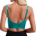 thumbnail image 5 of Npasoilc Front Zipper Sports Bras for Women Solid Color No Underwire Adjustable Straps Full Coverage Fitness Yoga Bra, 5 of 5