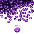 thumbnail image 2 of Unique Bargains Loose Sequins 4MM Silver Backed Sequins 3000Pcs Embroidery Sequins for Jewelry Making Crafts Sewing,Deep Purple, 2 of 5