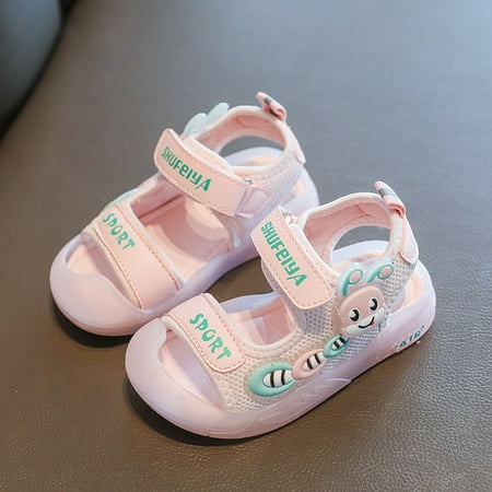 

Karcher Kids Sandals with LED Light Flashing Sole Open Toe Shoes Anti-slip Breathable Soft Beach Shoes for Summer New