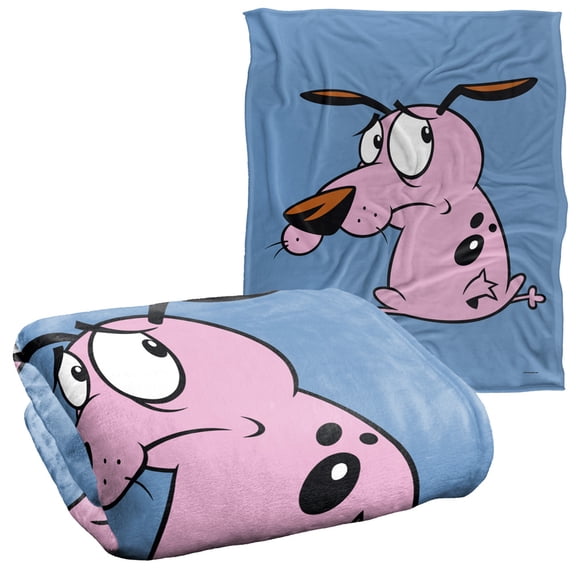 Courage The Cowardly Dog Blanket, 50'x60', Season 4 Cover Silky Touch Super Soft Throw Blanket
