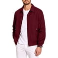 thumbnail image 6 of XUNKUSGA Men's Lightweight Jackets Classic Solid Color Collared Zip Up Jackets for Men Casual Long Sleeve Ribbed Cuff windbreaker jacket Golf Windproof Coat with Zipper Pockets Red XL, 6 of 9