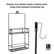 Umbra Cubiko Two Shelf Shower Caddy, Black