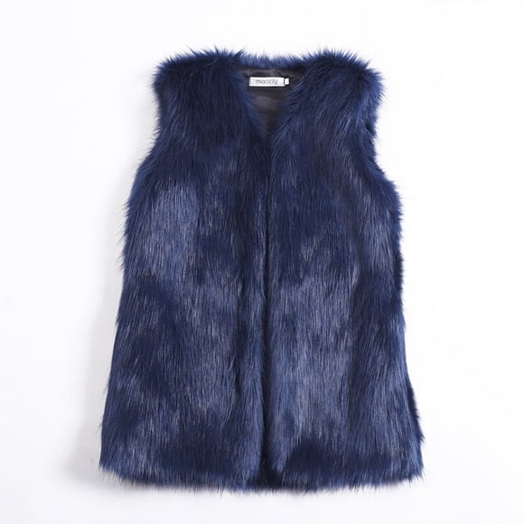 Foreign trade Winter long imitation fox vest warm vest women‘s vest coat direct