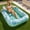 Cyan White, variant on SLOOSH Inflatable Tanning Pool Lounger Float, 85" x 57" Extra Large Suntan Sun Tan tub for Adults & Kids, Tanning chair, Bed Blow up, Raft Lounge Floatie,XL-Pink