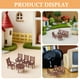 thumbnail image 3 of GOOHOCHY Juego de 2 mesas y sillas en miniatura para casa de muñecas, muebles para micropaisajes, mesa de comedor y silla de plástico, accesorios para modelismo y manualidades., 3 of 8