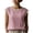 Pink, variant on Women's Cotton Linen Sleeveless Shirt Lace Patchwork Casual Top