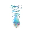 thumbnail image 2 of BLISSFUL STEP Women's Shoes Tie-Dye Strappy Lace-Up Open Toe Kitten Heels Sandals  Cyan 7, 2 of 7