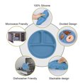 thumbnail image 2 of Garvee Suction Plates for Babies & Toddlers, 100% Silicone, Plates Stay Put with Suction Feature | Divided Design | Microwave & Dishwasher Safe | 3 Pack, 2 of 6