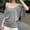 Grey, variant on TYGHBN Women's Casual V Neck Batwing Sleeve T Shirt Ruffle Detail Summer Top Solid Tee for Daily Wear with Jeans Athletic Long Sleeve Shirt Women Fitted Long Sleeve Tee for Women Woman Tee Solid T