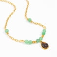 thumbnail image 4 of Gold Necklaces for Women Mixed Metal Necklace Stack with Pendant Statement Chain Jewelry Gift Boho Colorful Beaded Gemstone Necklace Trendy, 4 of 6