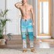 thumbnail image 2 of Balery Sunny Ocean Waves Pantalones de pijama para hombre, pijama ultraligero, pantalón de descanso-Medium, 2 of 6