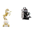 thumbnail image 1 of Figura de escritorio,Estantería con estatua de caballo para escritorio,oficina y decoración del hogar.,Estatua de cámara,Figura coleccionable de modelo de estatua de cámara,Escaparate de, 1 of 8