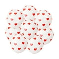 thumbnail image 2 of Juego de 50 globos de látex con forma de corazón para San Valentín. Bola Blanca Corazón Rojo, 2 of 9