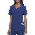 thumbnail image 7 of Signature Collection Women's V-Neck Scrub Top with Embroidery Accent, 7 of 7