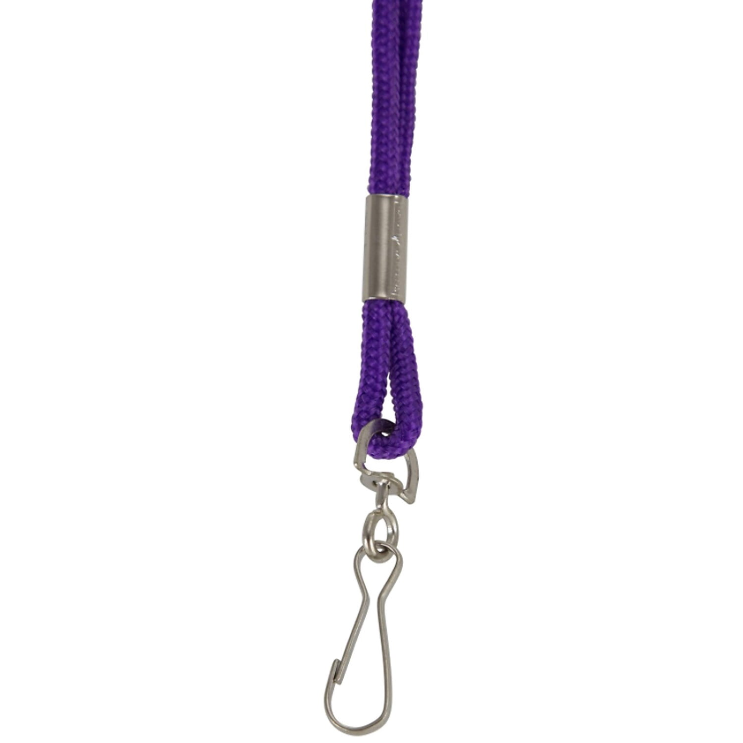 SICURIX Standard Lanyard Hook Rope Style, Purple, Pack of 24