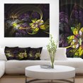 thumbnail image 1 of Art Numérique Extraterrestre Foncé Fleur Fractale - Impression sur Toile Florale, 1 of 3