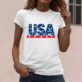 thumbnail image 5 of Bgstyu 250 Anniversary USA Shirt Women American Flag Graphic Independence Day Shirts 4th of July Patriotic Short Sleeve Stripe Tops, 5 of 7