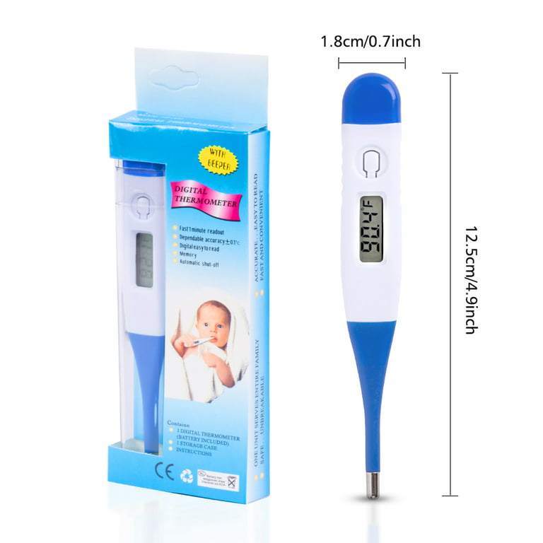 2019 Model] Best Digital Medical Thermometer (Baby Adult Termometro),  Accurate and Fast Readings - Oral and Rectal Thermometer for Children and  Babies - DT-R1221A with Fever Indicator (Green)