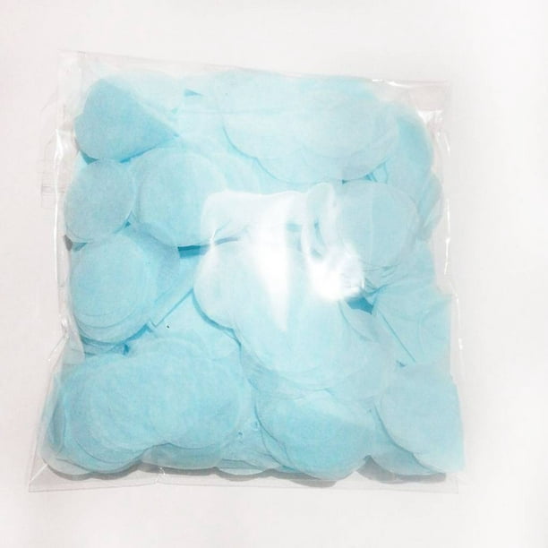 36 g confettis ronds bleu, blanc et doré