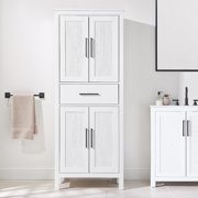 Elegant Furniture and Lighting 28 Inch Bath Storage Cabinet in White