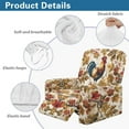thumbnail image 5 of Kuiaobaty Chicken Maple Leaf Reclining Sofa Slipcover for Pets Kids Fall Easy Installation Reclining Slipcover with Side Pocket Breathable Recliner Chair Cover Large Durable Recliner Couch Cover, 5 of 8