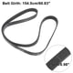 thumbnail image 3 of Correa de transmisión serpentina acanalada en V para motor de coche, No.90916T2006, para Toyota Fortuner 2004-2015, color negro, 3 of 6