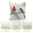thumbnail image 4 of Chilfamy Fall Decor Art Bird Red Pillow Covers for Couch Sofa Indoor Outdoor Zipper Closure 1PC 24x24in, 4 of 5