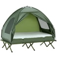 thumbnail image 6 of Outsunny 2 Person Foldable Camping Cot with Tent, Bedspread, Air Mattress, 6 of 10