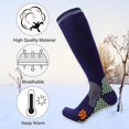 thumbnail image 4 of L.XL Calcetines de fútbol protectores de piernas calcetines de presión disponibles para hombres y mujeres calcetines cómodos azul marino S/m, 4 of 5