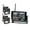 Monitor and 4Camera, variant on 7 Inch Car Monitor AHD Wireless DVR Display Vehicle Auto Screen Rear View Truck Monitors Reverse Backup Recorder Wifi Camera ,Flexible Double Bracket Installation