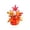 A, variant on AOMXGD Mini Artificial Pumpkin Table Centerpiece Fall Floral Arrangement With Sunflower Maple Berries For Thanksgiving Halloween Mantel Decor
