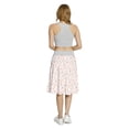 thumbnail image 5 of Women's Flower Pastel Colored Tender Garden A-line Printed Skirt Casual Wear, M, Taupe Blush Peach, by Ambesonne, 5 of 6