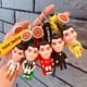 thumbnail image 1 of 5 uds. Llave de muñeco de personaje de dibujos animados de futbolista de la Copa Mundial 2022, 1 of 5