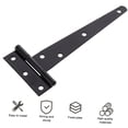 thumbnail image 3 of AURARMLET 1Pc Black Durable Heavy Duty Door Hinges Triangle Shape Metal Gate Accessories, 3 of 7