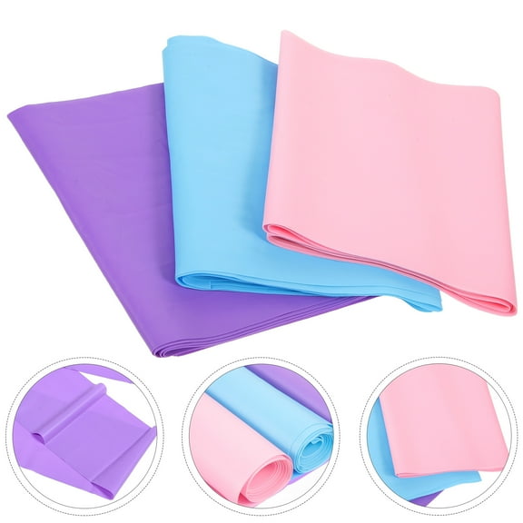 WHAMVOX 3 Pcs Elastic Tension Bands for Exercise Resistance Set Blue Fitness