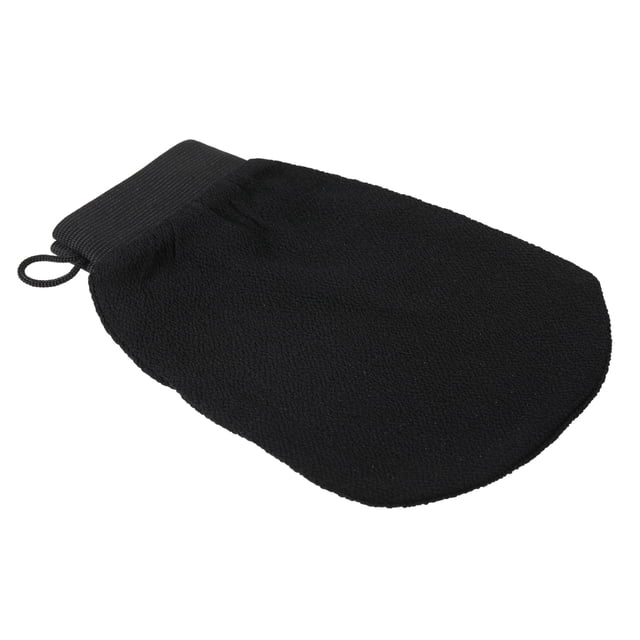 Cateissary Cepillo corporal de fibra, fácil de lavar, exfoliante de piel, bronceado sin sol, guante exfoliante para ducha, guantes exfoliantes azul oscuro