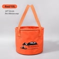 thumbnail image 2 of Cubo plegable con asa para camping, pesca, senderismo, bolsa de agua portátil roja, 2 of 4