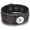Black / Brown, variant on Snap Jewelry Leather Weave Adjustable Bracelet in Brown for 18MM Ginger Charm