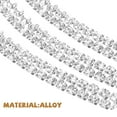 thumbnail image 5 of Niceauty 2pcs Braiding Hair Clips Silver Alloy Hair Jewelry for Women Graduation Day, 5 of 8