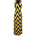 thumbnail image 1 of Peach Couture Femme Chevron Boho Chic Maxi Printemps Eté Robe 2 Tons, 1 of 1