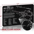 thumbnail image 2 of WWS-Beck Tek LLC Handgun Cleaning Mat with Colt Single Action Army Revolver Imprint, Black, 11 x 17-Inch, 2 of 4