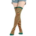 thumbnail image 1 of Medias navideñas Medias a rayas hasta el muslo Medias para niños Medias japonesas Medias hasta la rodilla Medias de fiesta de cosplay de Halloween, 1 of 6