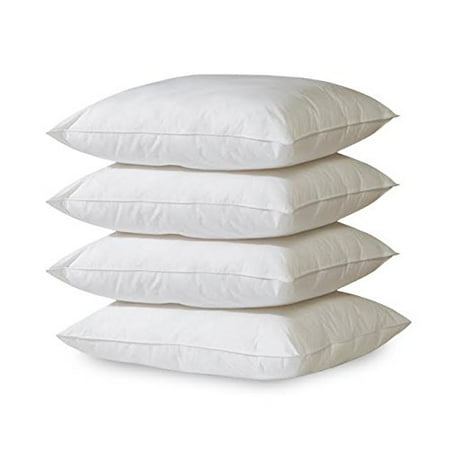 4 Piece 100 Cotton Hypoallergenic Down Alternative Bed Pillows