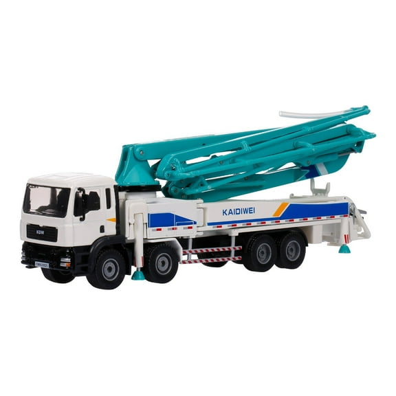 1:55 Alloy Concrete Pump Truck Model Metal Ornament for Kids and Adults