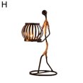 thumbnail image 2 of Ludlz Nordic Candlestick Abstract Iron Men Candle Holder Home Bar Restaurant Decor, 2 of 7