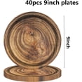 thumbnail image 3 of 80 Pcs Wood Grain Paper Plates Birthday Decorations Party Disposable Tableware for Lumberjack Camping Hunting Theme Party Supplies, Serves 40 Guests, 3 of 6