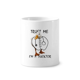 thumbnail image 1 of Estetoscopio de pato Cepillo de dientes titular de la pluma Mug de ceramica blanca taza 350ml, 1 of 2