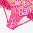 thumbnail image 6 of Barbie Womens Tankinis Pink Gradient Letter Print Beach Ruffled Strap One Piece Swimsuit Sizes S-XXL, 6 of 9